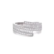 Sterling Silver Split CZ Band image