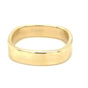 9ct Yellow Gold Gents Soft Edge Profile Square 5mm image
