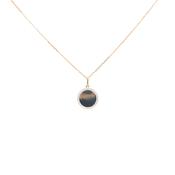 9ct Yellow Gold CZ Disc Pendant image