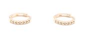 9ct Yellow Gold Hoop with Dot Design Earrings image