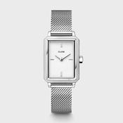 Cluse Fluette Watch Mesh White, Silver Colour