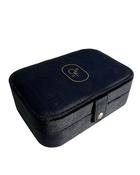 Luxury Velvet Jewellery Case with Compact Mirror