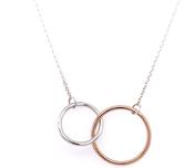 Tadgh Óg 9ct Rose Gold &amp; Silver Double Circle Pendant