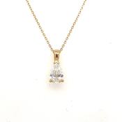 18ct Gold .72ct Laboratory Grown Pear Diamond Pendant image