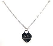 Sterling Silver My First Diamond Necklace image