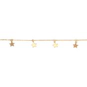 9ct Yellow Gold Star Bracelet