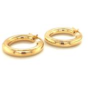 Golden Tube Hoops