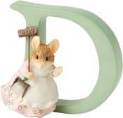 Beatrix Potter Letter Decoration: Hunca Munca Sweeping - D