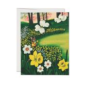 Greeting Card: Richard Scarry, Bunny and Daffodils image