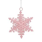 Christmas Decorations: Pink Snowflake Hanging Ornament image