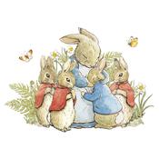 Greeting Card: Beatrix Potter - Bunnies with Mum