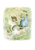 Greeting Card: Beatrix Potter - Cats with Butterfly
