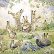 Greeting Card: Margaret Tarrant - Bunny Band