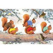 Greeting Card: Margaret Tempest - Squirrel Leapfrog