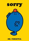 Greeting Card: Mr. Men and Little Miss - Sorry, Mr. Forgetful image