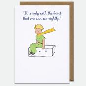 Greeting Card: The Little Prince - Only with the Heart... image