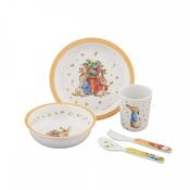 Melamine Eating Set: Peter Rabbit, Apricot