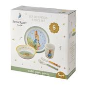 Melamine Eating Set: Peter Rabbit, Green