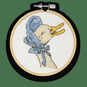 Mini Cross Stitch Kit: Jemima Puddleduck