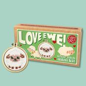 Mini Cross Stitch Kit: Love Ewe!