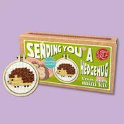 Mini Cross Stitch Kit: Sending You A Hedgehug