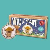 Mini Cross Stitch Kit: Wild At Heart! image