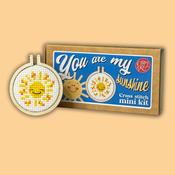 Mini Cross Stitch Kit: You Are My Sunshine image