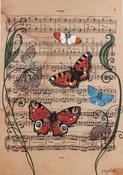 Print: Jenni Kilgallon - Butterflies and Music (A4 unmounted)