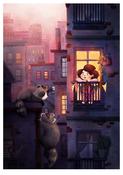 Print: Shannon Bergin - Friends in Quarantine (A3)