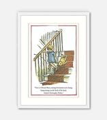 Print: Winnie the Pooh, Coming Downstairs (Edward Bear quote) image