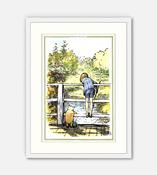 Print: Winnie the Pooh, Poohsticks