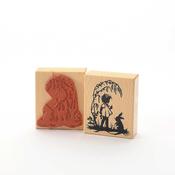 Stamp: Child With Bunny
