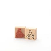 Stamp: Ducklings With Flower