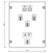 3 PHASE TWIN CONTROL PANEL