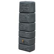 350L Slimline Stone Decor Water Butt