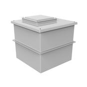 1000 Litre GRP Water Tank - Two Piece Insulated
