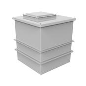 1220 Litre GRP Water Tank - Two Piece Insulated image
