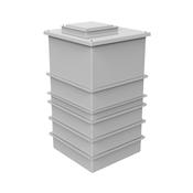 2001 Litre GRP Water Tank - Two Piece Insulated image
