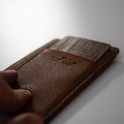 The Heritage Wallet Set | Wooden NFC Digital Business Card &amp; Leather Wallet | TAPiTAG image