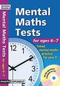 Mental Maths Tests for Ages 6-7: Timed Mental Maths Practice for Year 2 inc. CD image