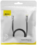Yato Baseus High Speed Cat6 RJ45 10Gigabit Flat Network Cable, 2 Meter Length, Black image