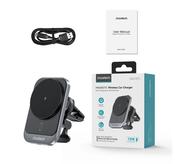 Choetech T206-F car holder with inductive charger up to 15W - black