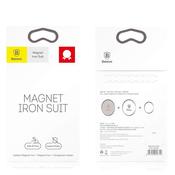 Baseus Magnet Iron Suit self-adhesive plates for magnetic holders - silver and black (2 pcs.)