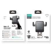 Joyroom Qi wireless 15 W car charger gravity phone holder (dashboard) black (JR-ZS220)