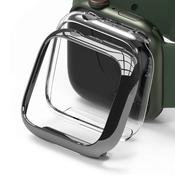 Ringke Slim Watch Case Set 2x Case for Watch 7 Smartwatch 45mm Transparent + Dark Chrome (S58898RS)