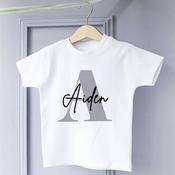 Custom Name &amp; Initial T-shirt image