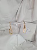 Abigail Gold and diamanté hoop earrings image