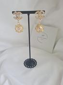 Miley Gold Pearl caged Earrings image