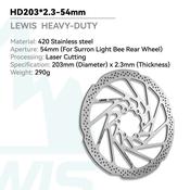Lewis HD 6 bolt Disc Rotor for Surron 54mm BCD image