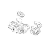Sram Electronic Controller Pod AXS Ultimate Lever Caps Kit For Bolt On Controller (Including 2 Concave And 2 Convex Lever Caps And Bolts)